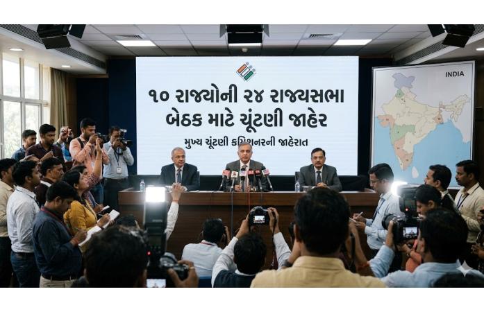 10 રાજ્યોની 24 રાજ્યસભા બેઠકો માટે ચૂંટણી જાહેર, ગુજરાતની 4 બેઠકો પર પણ જામશે રાજકીય જંગ