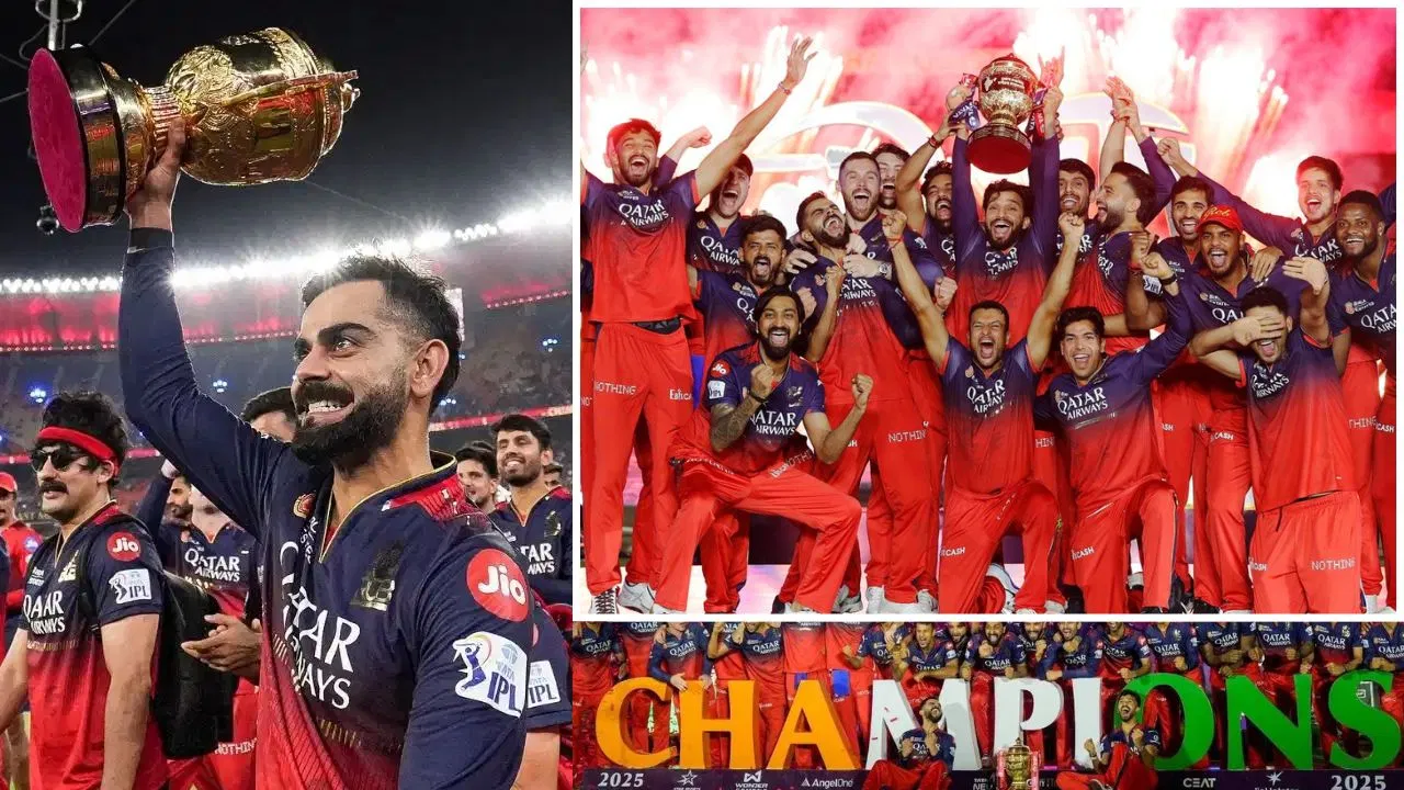 સતત બીજી વખત IPL ચેમ્પિયન બન્યું RCB! વિરાટ કોહલીની મેચ વિનિંગ ફિફ્ટી,