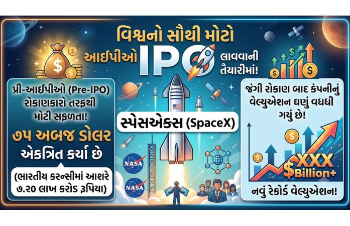 SpaceX IPO: વિશ્વની સૌથી મોટી કંપની બનવાની દિશામાં એલોન મસ્કની સ્પેસએક્સનો ઐતિહાસિક પગલું.