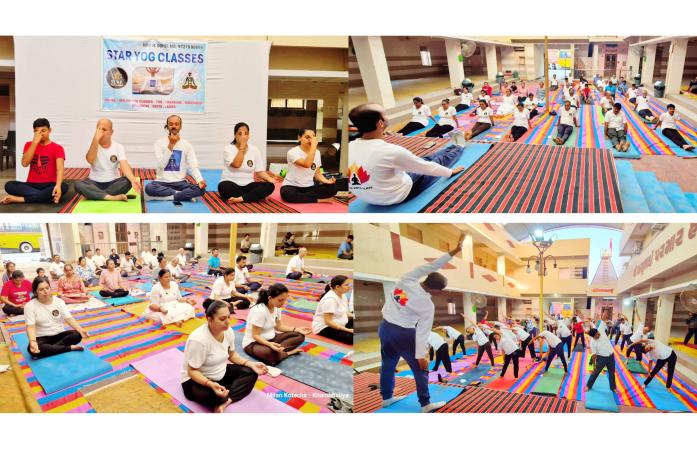 ખંભાળિયામાં આંતરરાષ્ટ્રીય યોગ દિવસની ઉત્સાહભેર ઉજવણી: સ્ટાર યોગ ક્લાસીસ દ્વારા જાહેર યોગ કાર્યક્રમ યોજાયો.