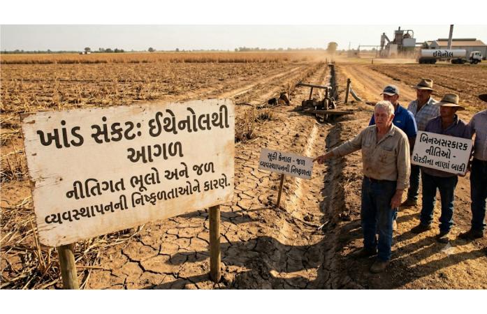 માત્ર ઇથેનોલ નહીં, ખાંડના સંકટ પાછળ નીતિગત ખામીઓ અને પાણી વ્યવસ્થાપનની નિષ્ફળતા પણ જવાબદાર.