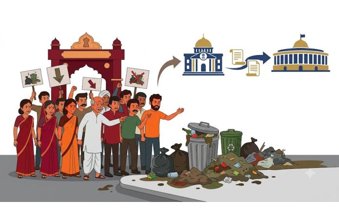 ખંભાળિયાના નાગર પાડામાં ગંદકીથી સ્થાનિકોમાં રોષ : કલેક્ટરથી લઈને મુખ્યમંત્રી સુધી રજૂઆત