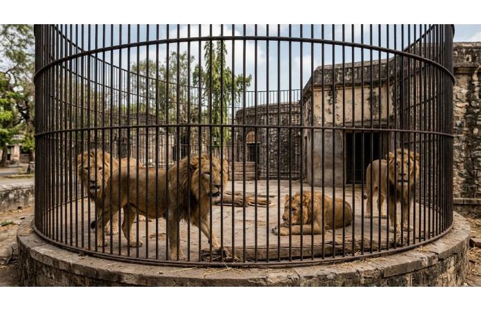 4 સિંહોને આજીવન સક્કરબાગ ઝૂમાં રાખવાનો નિર્ણય