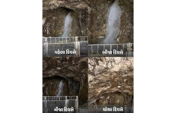 બાબા બર્ફાનીના દર્શન અધૂરા રહ્યા: અમરનાથ ગુફામાં હિમલિંગ સમય પહેલાં ઓગળ્યું, શ્રદ્ધાળુઓમાં નિરાશા