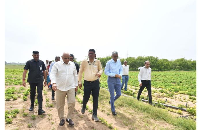 મહુન્દ્રાના પ્રાકૃતિક ખેતી ફાર્મે પહોંચ્યા મુખ્યમંત્રી ભૂપેન્દ્ર પટેલ: ‘ભવિષ્યની પેઢી અને જમીનના સ્વાસ્થ્ય માટે પ્રાકૃતિક ખેતી જ એકમાત્ર વિકલ્પ’