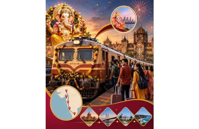 ગણેશોત્સવને લઈ મુસાફરો માટે પશ્ચિમ રેલવેની મોટી ભેટ, મુંબઈ માટે ગણપતિ સ્પેશિયલ ટ્રેનોના વધારાના ફેરા જાહેર.
