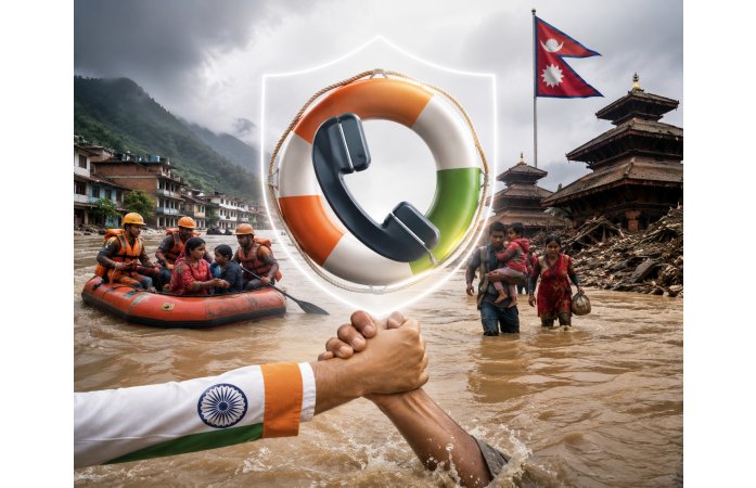 નેપાળ પૂર સંકટ: ભારતીય નાગરિકોની મદદ માટે ભારતીય દૂતાવાસે જાહેર કર્યા ઇમર્જન્સી હેલ્પલાઇન નંબર.
