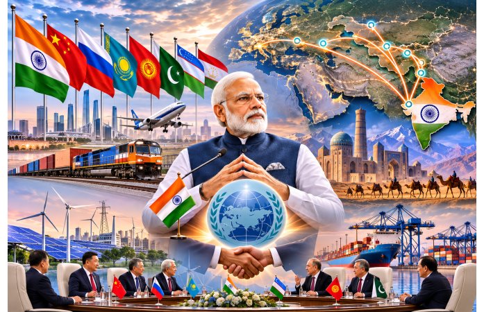 SCOમાં ભારતની મજબૂત દાવેદારી: મધ્ય એશિયાથી ગ્લોબલ ડિપ્લોમસી સુધી ભારતનો માસ્ટર પ્લાન.