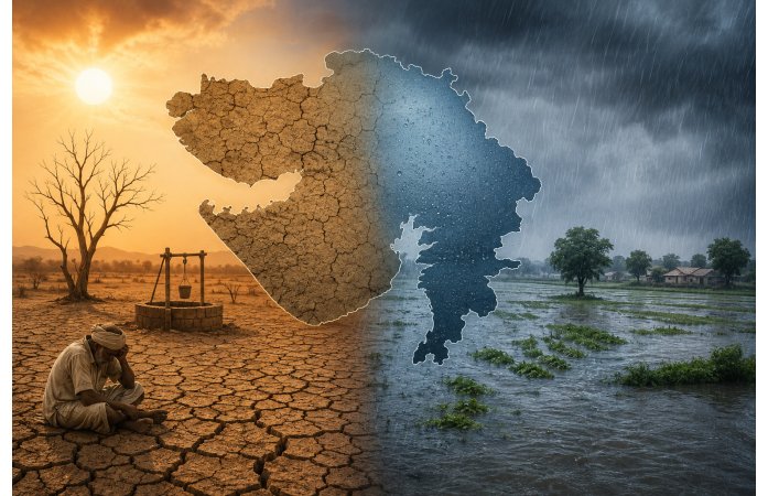 ગુજરાતમાં વરસાદની ભારે અસમાનતા: 10 તાલુકામાં 10 ઈંચ પણ વરસાદ નહીં, કચ્છ-દેવભૂમિ દ્વારકા અને જામનગરમાં દુષ્કાળની આશંકા.