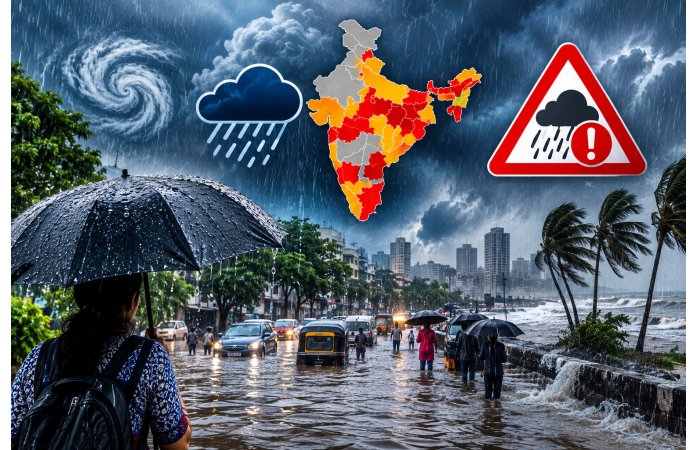 ચોમાસાની વિદાય પહેલાં વરસાદનો વધુ એક જોરદાર રાઉન્ડ, 21 રાજ્યોમાં ભારે વરસાદનું એલર્ટ.