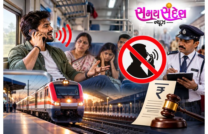 ટ્રેનમાં મોબાઈલ પર મોટેથી વાત કરશો તો થઈ શકે કાર્યવાહી.