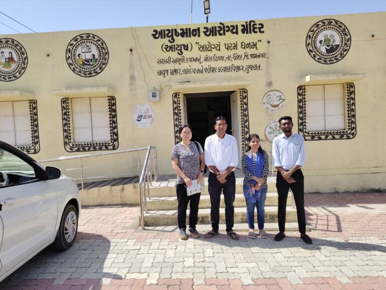 ગ્લોબલ ટ્રેડિશનલ મેડિસન સેન્ટરના અધિકારીશ્રીઓએ ધ્રોલ તાલુકાના મોટા ઈટાળા ખાતે આયુષ્માન આરોગ્ય મંદિરની મુલાકાત લીધી