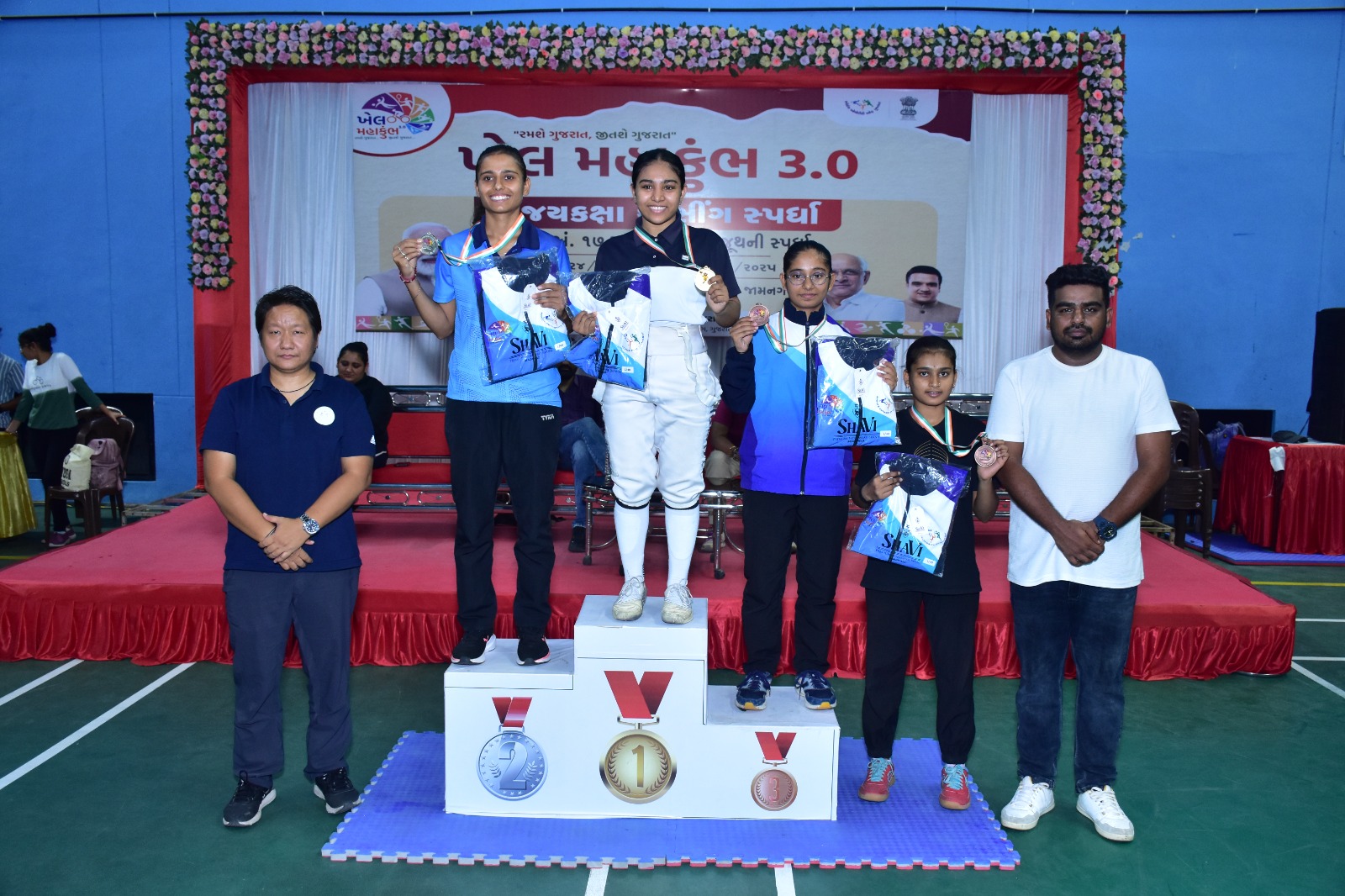 જામનગર ખાતે યોજાયેલ ફેન્સીંગની રાજ્યકક્ષાની સ્પર્ધાનું ભવ્ય સમાપન
