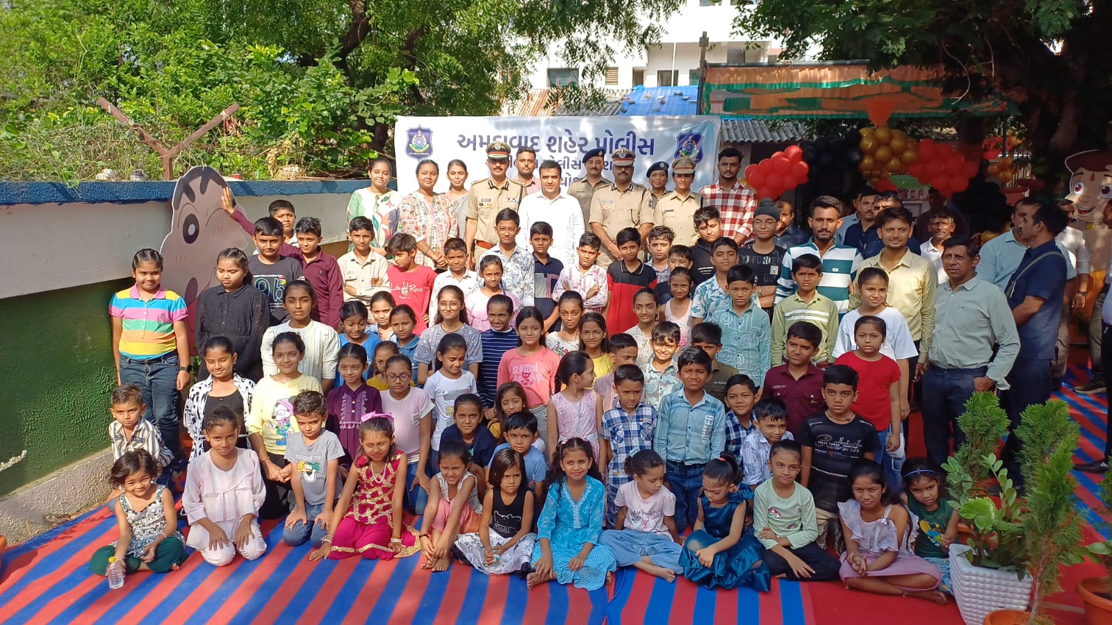 અમદાવાદ પોલીસ કમિશનરની પહેલે પોલીસ પરિવારના બાળકોમાં આવડતનો વિકાસ કર્યો – રાજ્યના ગૃહમંત્રી હર્ષ સંઘવીએ આપ્યું સરાહનીય પ્રોત્સાહન