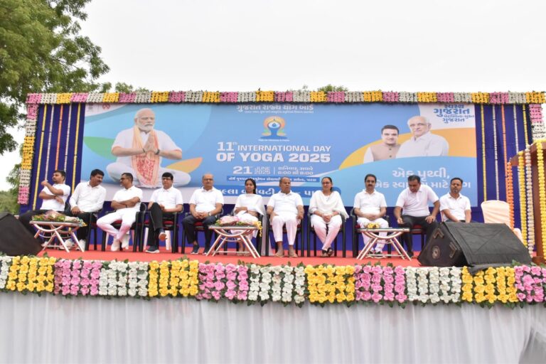 પાટણ યોગમય બન્યું: ૧૧માં આંતરરાષ્ટ્રીય યોગ દિવસની ઉજવણી ભવ્ય રીતે સંપન્ન..,