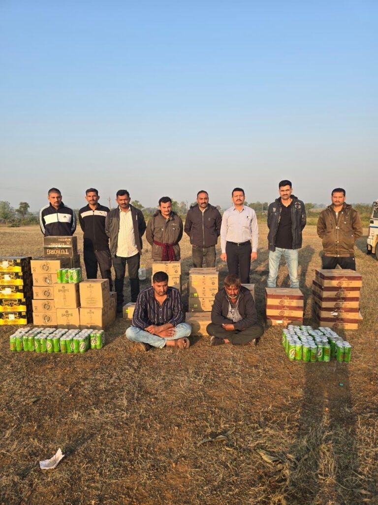 જુનાગઢના વિસાવદર વિસ્તારમાં 6 લાખથી વધુનો દારૂ ઝડપાયો: ક્રાઈમ બ્રાન્ચની સંયુક્ત કાર્યવાહીથી દારૂબંધીને પડકારતી ગેંગનો પર્દાફાશ