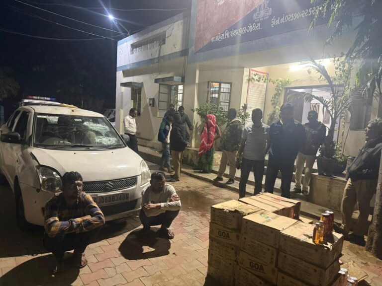 શહેરા તાલુકામાં પોલીસની ધમાકેદાર કામગીરી: પાદરડી–ચલાલી રોડ પર સિફ્ટ કારમાંથી ₹1.63 લાખનો વિદેશી દારૂ ઝડપાયો