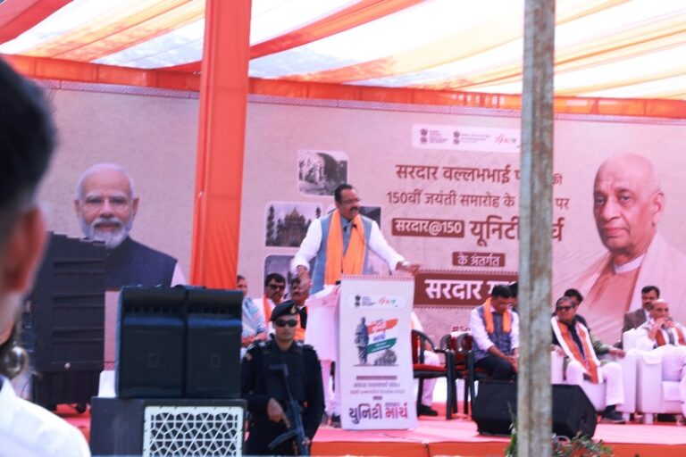 સરદાર રાષ્ટ્રીય એકતા પદયાત્રાના સાધલી મહોત્સવમાં રક્ષા મંત્રી રાજનાથ સિંહનું ઓજસ્વી સંબોધન.