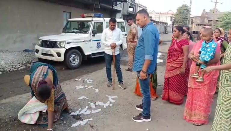 જેતપુર ચામુંડા નગરમાં જનઆક્રોશ ફાટ્યો.