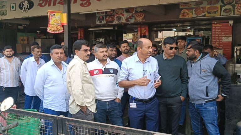 જામનગરમાં સાનિયા પુલથી જકાતનાકા સુધી 30 મીટર ડી.પી. રોડ પર દબાણ દૂર કરવાની કાર્યવાહી શરૂ.