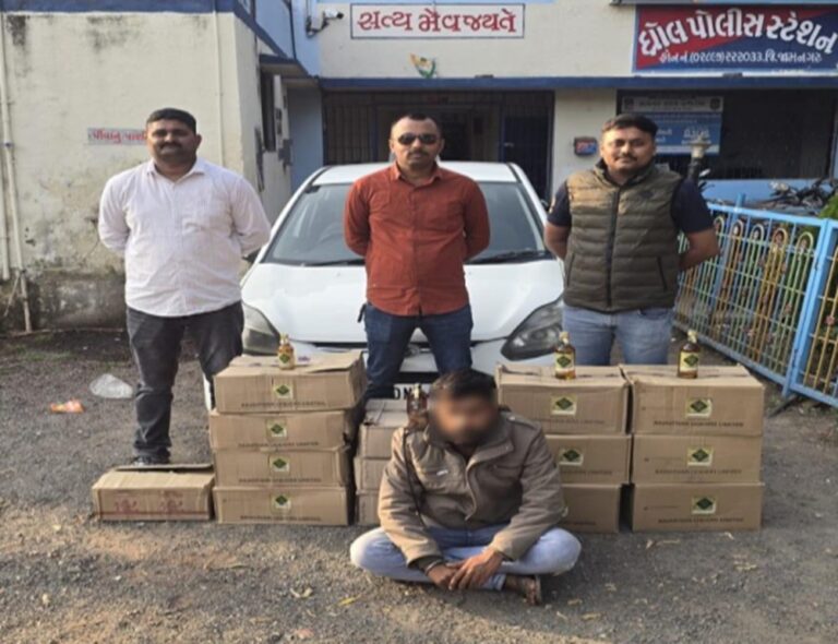 ધ્રાંગડાગામ પાટીયા પાસે એલ.સી.બી.નો મોટો દારૂ-ધંધો પર્દાફાશ.