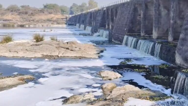 શિયાળામાં ‘બરફીલી નદી’ બની ભાદર.