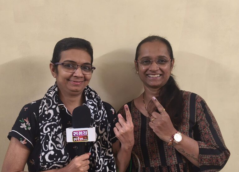 બ્રેસ્ટ કેન્સરની સર્જરી બાદ પણ મતદાન માટે મતદાનમથકે પહોંચ્યા સમય સંદેશ ન્યૂઝના રિપોર્ટર પારુલબેન