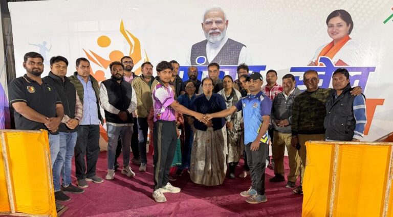 જામનગરમાં સાંસદ ખેલ મહોત્સવની ભારતીય જનતા પાર્ટી શહેર સંગઠન દ્વારા મુલાકાત, ખેલાડીઓમાં નવો ઉત્સાહ.