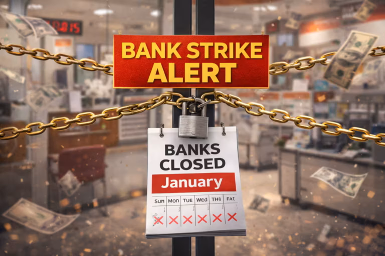 જાન્યુઆરીના અંતે બેંકિંગ સેવા ઠપ્પ: સતત ચાર દિવસ બેંકો બંધ, હડતાલથી કરોડોના વ્યવહારો પર અસર