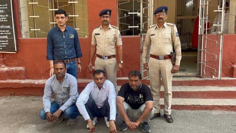 જામનગરમાં ભૂમાફિયાઓ પર તંત્રની લાલ આંખ ૮,૫૮૬ ચો.મીટર સરકારી ખરાબાની જમીન પર નકલી નકશા-દસ્તાવેજોથી ૬૬ પ્લોટ પાડી વેચાણનું કાવતરું, ૬ શખ્સો સામે ગુનો, ૩ની અટકાયત