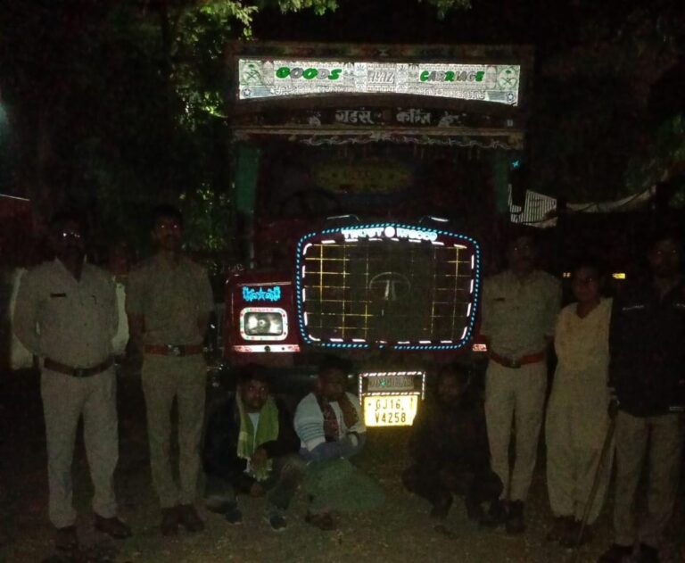 પાસ-પરમીટ વગર લાકડાની હેરાફેરીનો ભંડાફોડ