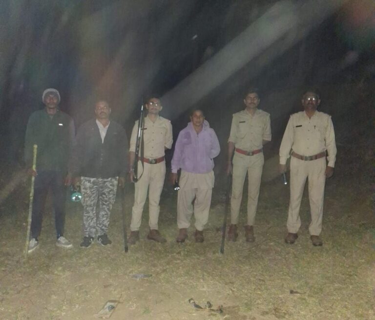 ખાંડા ગામે રાત્રે દીપડાની દહેશત: સાહુડીનું મારણ કરતા ગ્રામજનોમાં ભયનો માહોલ, વન વિભાગ એલર્ટ.