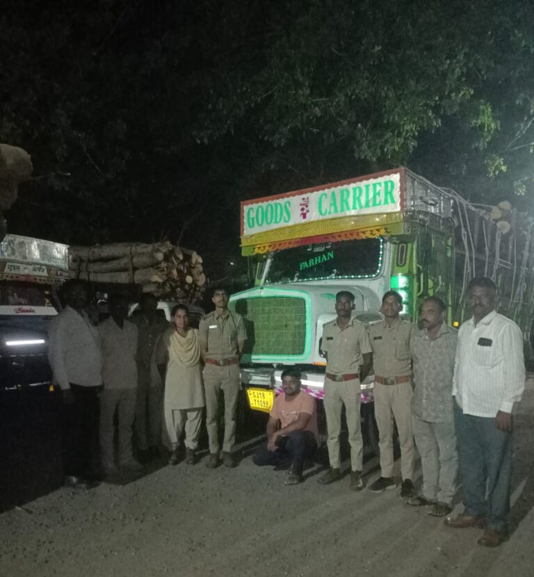 શહેરા વન વિભાગનો કડક પ્રહાર — ડેમલી-કાંકણપુર રોડ પરથી ગેરકાયદેસર લાકડા ભરેલી બે ટ્રક ઝડપી, રૂ.10 લાખનો મુદ્દામાલ જપ્ત.