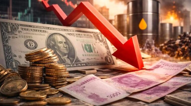 ઊર્જાસંકટ અને મધ્યપૂર્વ તણાવ વચ્ચે ભારતીય રૂપિયો ઐતિહાસિક તળિયે — ડૉલર સામે 94.70 સુધી પટકાયો.