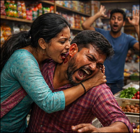 અમદાવાદમાં માનવતા શરમાઈ: ઉઘરાણીના વિવાદમાં મહિલાએ યુવતીનું કાન કરડી લીધું, લોહીલુહાણ હાલતમાં હોસ્પિટલમાં ખસેડાઈ