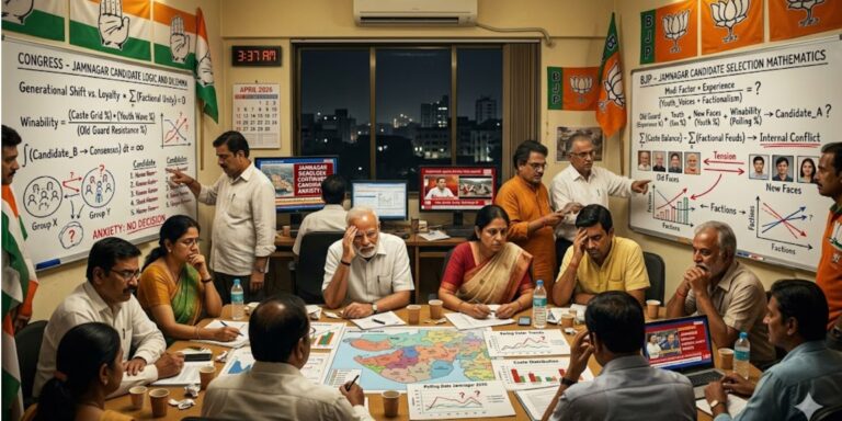 ઉમેદવાર પસંદગીમાં વિલંબનું રાજકીય ગણિત: જૂથબંધી, નવા-જૂના ચહેરાઓનો સંઘર્ષ અને જીતની ચિંતાએ વધારી ઉલઝણ.