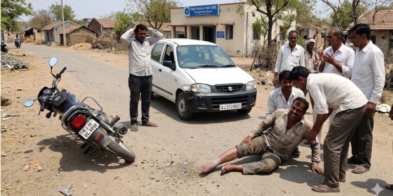 જામનગરમાં માર્ગ અકસ્માતોની વધતી ચિંતા: ધુવાવ અને ચેલા ગામે બે અલગ બનાવોમાં બે લોકો ગંભીર રીતે ઇજાગ્રસ્ત.