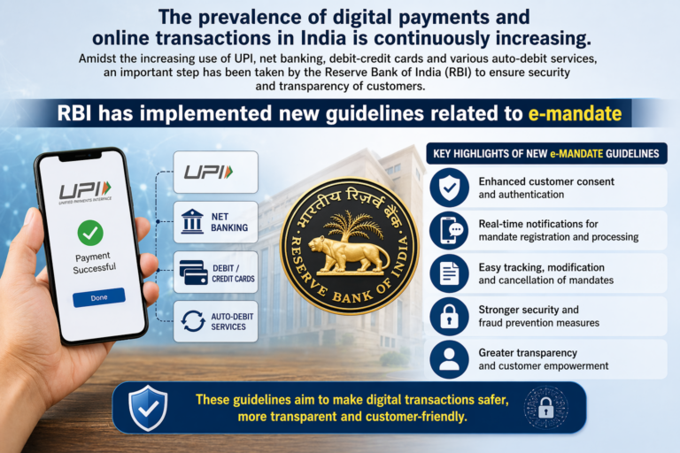 “ઓટો ડેબિટ પહેલા 24 કલાકની સૂચના ફરજિયાત: Reserve Bank of Indiaના નવા ઈ-મેન્ડેટ નિયમો અમલમાં”