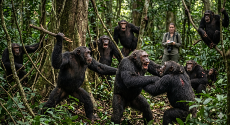 વનમાં “ગૃહયુદ્ધ”: યુગાન્ડાના ન્ગોગો ચિમ્પાન્ઝી સમુદાયમાં વિભાજન અને હિંસાનો ચોંકાવનારો અભ્યાસ.