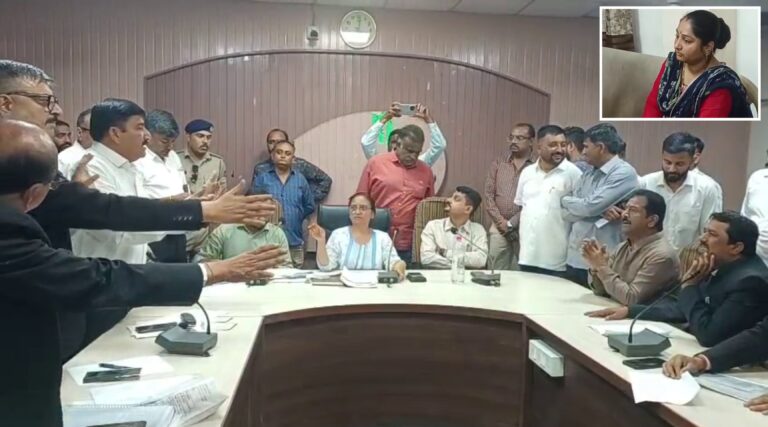 જામનગર મહાનગરપાલિકા ચૂંટણીમાં ગરમાવો: વોર્ડ નં.7માં ભાજપ ઉમેદવારના ફોર્મ પર કોંગ્રેસનો વિરોધ, ચકાસણી સ્થળે તીવ્ર દલીલો.