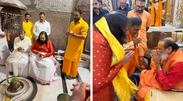 નાગેશ્વર જ્યોતિર્લિંગ ખાતે મુકેશ અંબાણી અને અનંત અંબાણીની ભવ્ય હાજરી: શ્રદ્ધા, સેવા અને સમાજકલ્યાણનો સંદેશ.