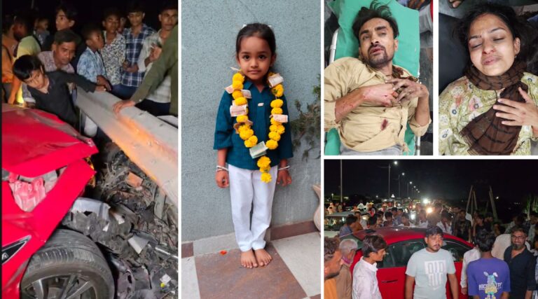 “જામનગરના કાલાવડ નાકા બહાર ગમખ્વાર અકસ્માત: કાર અને બાઈકની ટક્કરમાં ચાર વર્ષની બાળકીનું કરૂણ મોત, દંપતી ગંભીર હાલતમાં જી.જી. હોસ્પિટલમાં સારવાર હેઠળ”